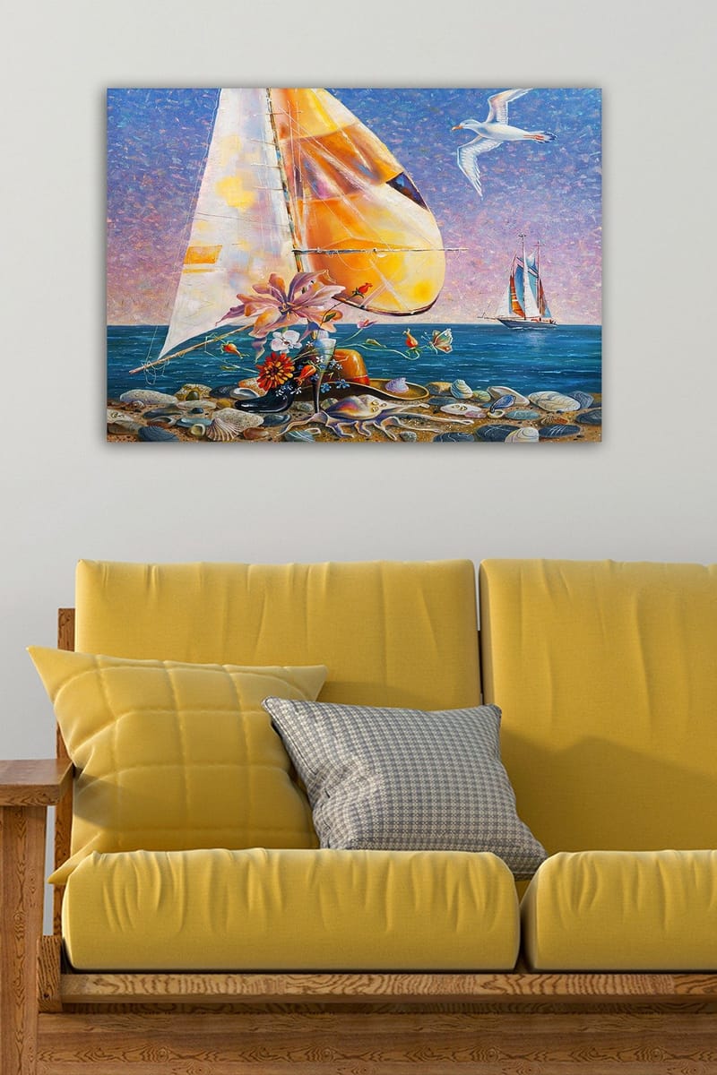 Dekorativ Canvasbilde 50x70 cm - Flerfarget - Innredning - Bilder & kunst - Lerretsbilder