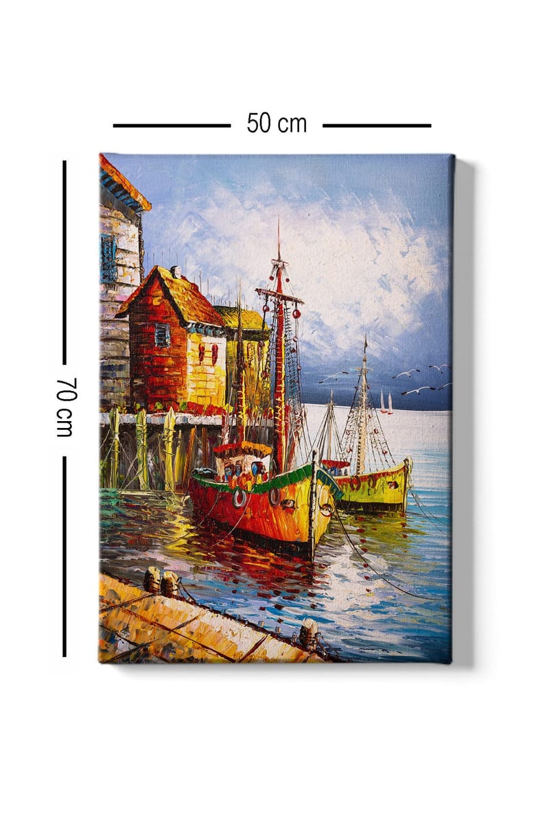 Dekorativ Canvasbilde 50x70 cm - Flerfarget - Innredning - Bilder & kunst - Lerretsbilder