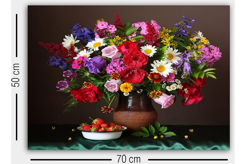 Dekorativ Canvasbilde 50x70 cm - Flerfarget - Innredning - Bilder & kunst - Lerretsbilder