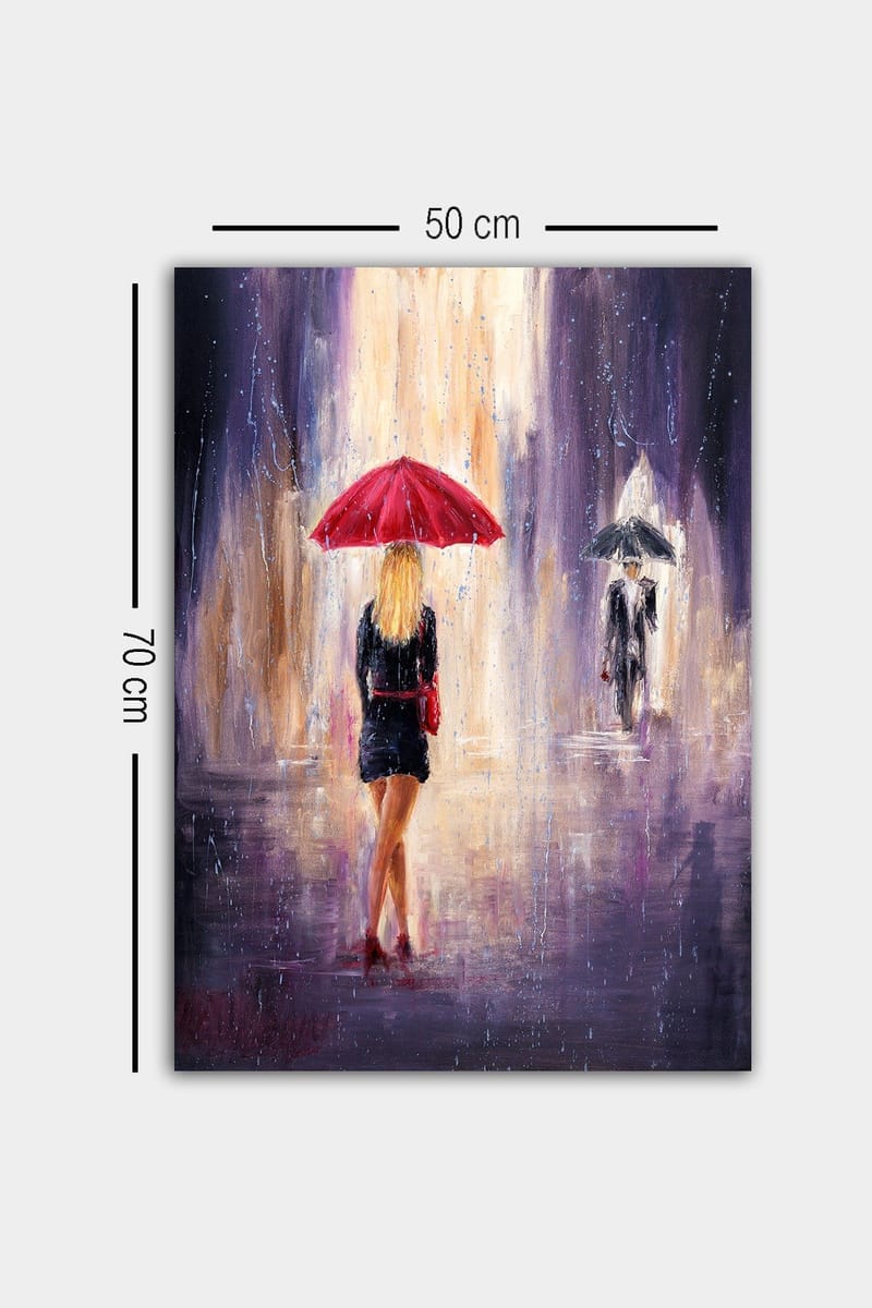 Dekorativ Canvasbilde 50x70 cm - Flerfarget - Innredning - Bilder & kunst - Lerretsbilder