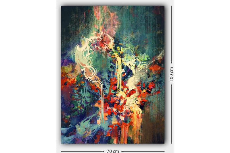 Dekorativ Canvasbilde 70x100 cm - Flerfarget - Lerretsbilder