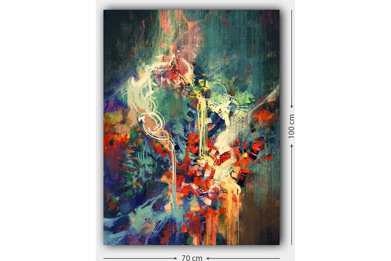 Dekorativ Canvasbilde 70x100 cm - Flerfarget - Innredning - Bilder & kunst - Lerretsbilder