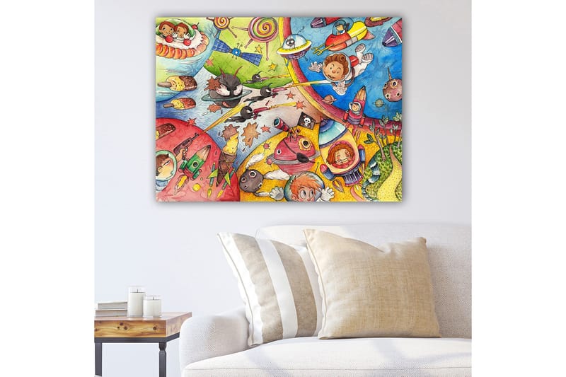 Dekorativ Canvasbilde 70x100 cm - Flerfarget - Innredning - Bilder & kunst - Lerretsbilder