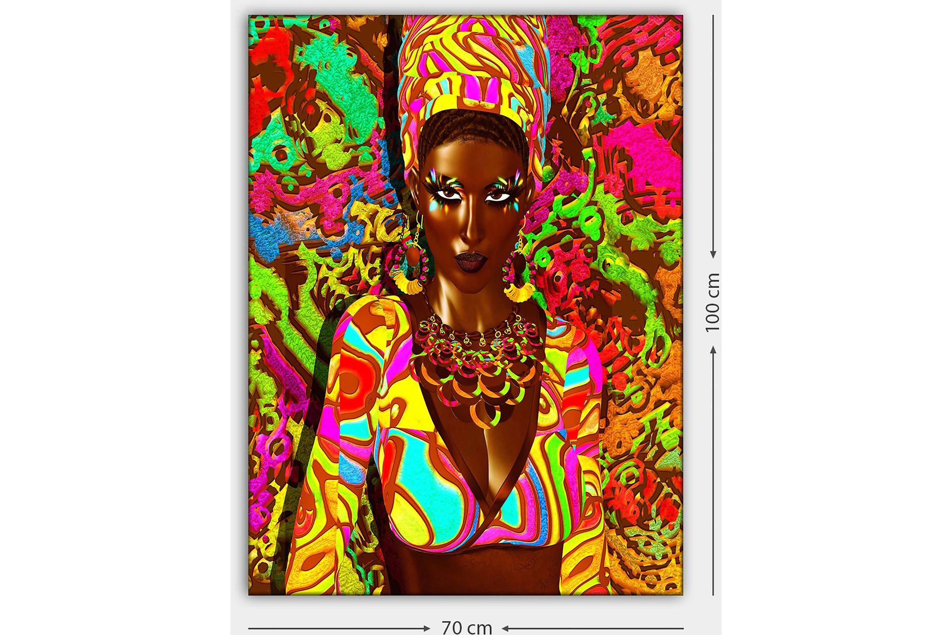 Dekorativ Canvasbilde 70x100 cm - Flerfarget - Innredning - Bilder & kunst - Lerretsbilder