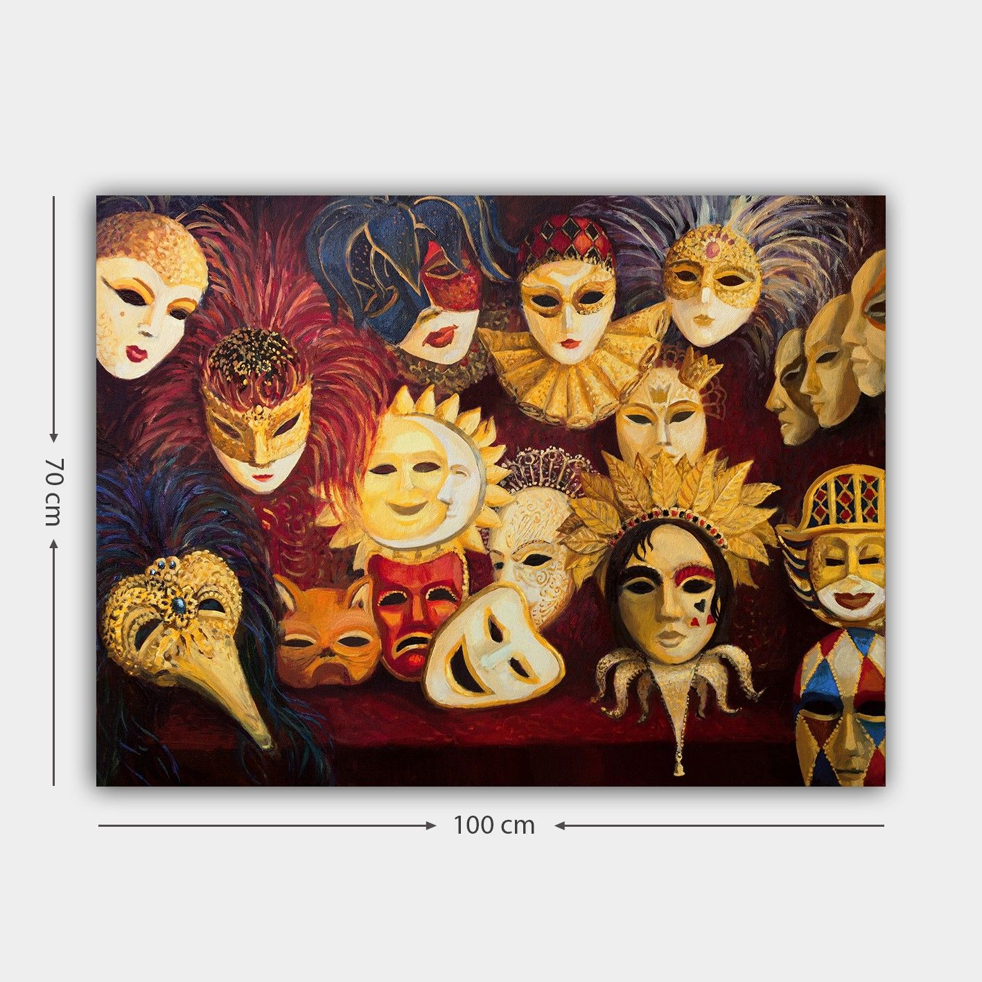 Dekorativ Canvasbilde 70x100 cm - Flerfarget - Innredning - Bilder & kunst - Lerretsbilder