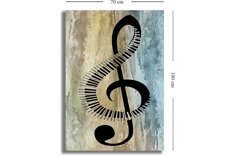Dekorativ Canvasbilde 70x100 cm - Flerfarget - Innredning - Bilder & kunst - Lerretsbilder