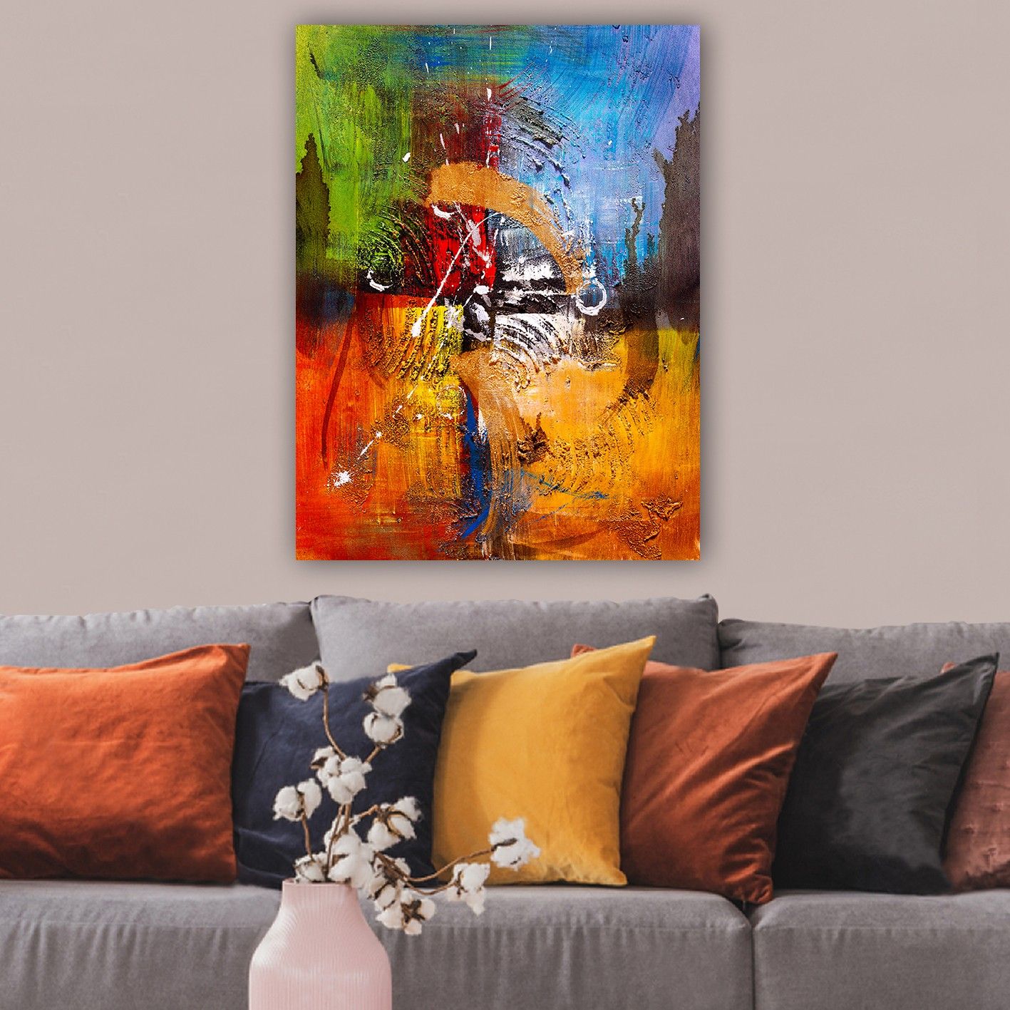 Dekorativ Canvasbilde 70x100 cm - Flerfarget - Innredning - Bilder & kunst - Lerretsbilder