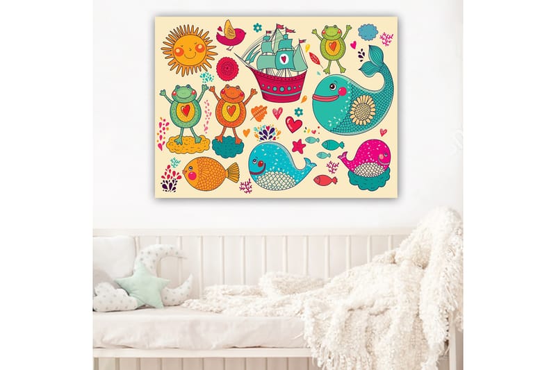 Dekorativ Canvasbilde 70x100 cm - Flerfarget - Innredning - Bilder & kunst - Lerretsbilder