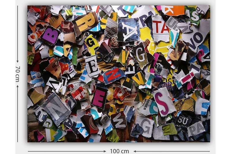 Dekorativ Canvasbilde 70x100 cm - Flerfarget - Innredning - Bilder & kunst - Lerretsbilder