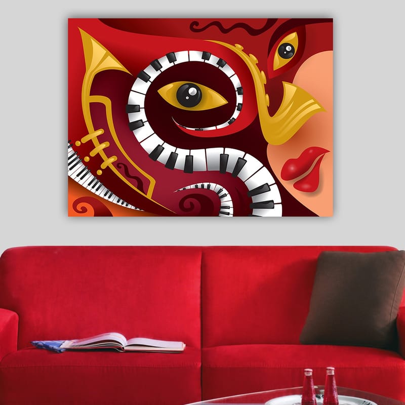 Dekorativ Canvasbilde 70x100 cm - Flerfarget - Innredning - Bilder & kunst - Lerretsbilder