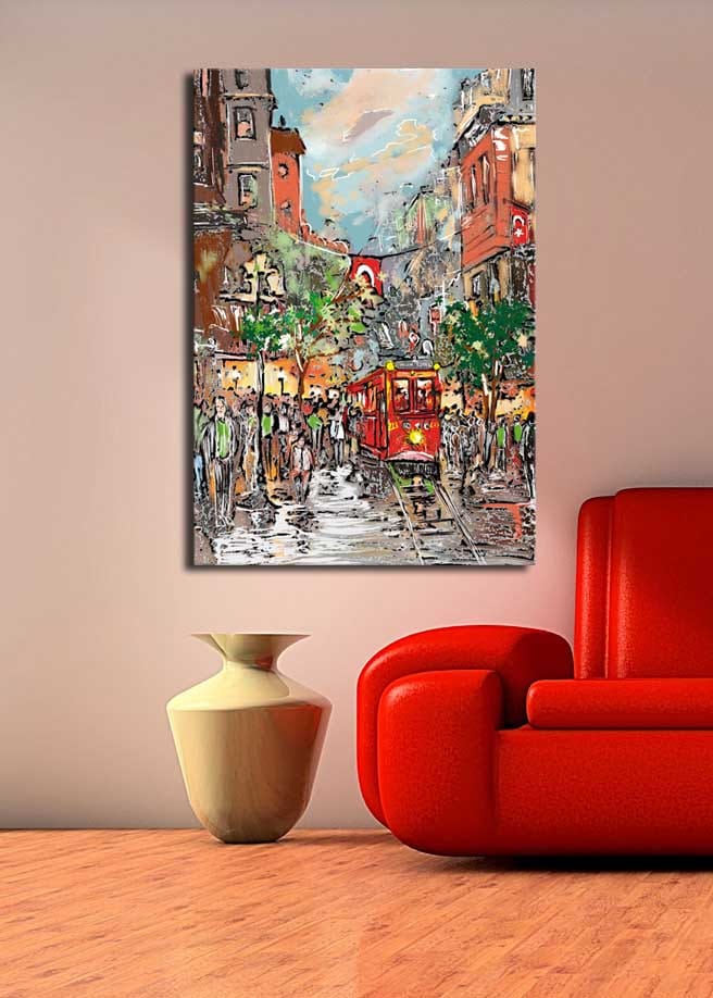 Dekorativ Canvasbilde 70x100 cm - Flerfarget - Innredning - Bilder & kunst - Lerretsbilder