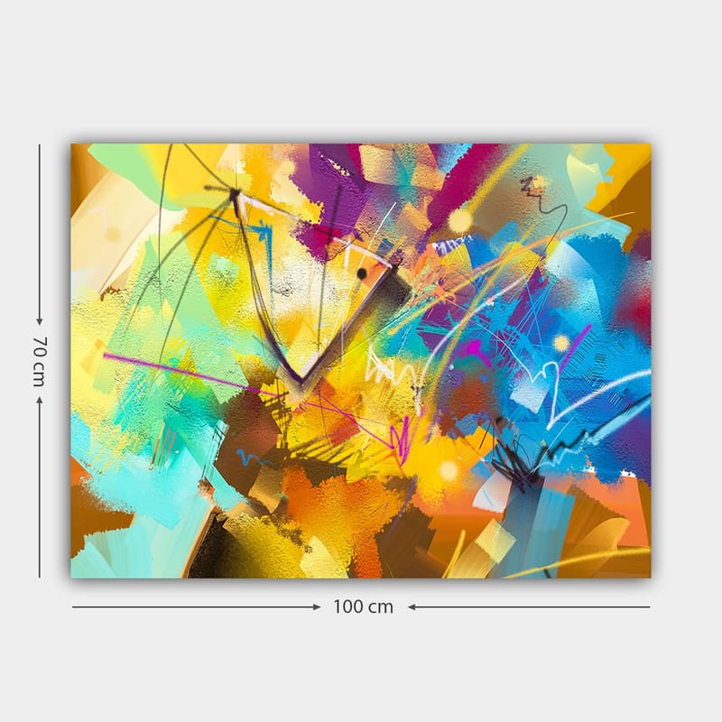 Dekorativ Canvasbilde 70x100 cm - Flerfarget - Innredning - Bilder & kunst - Lerretsbilder
