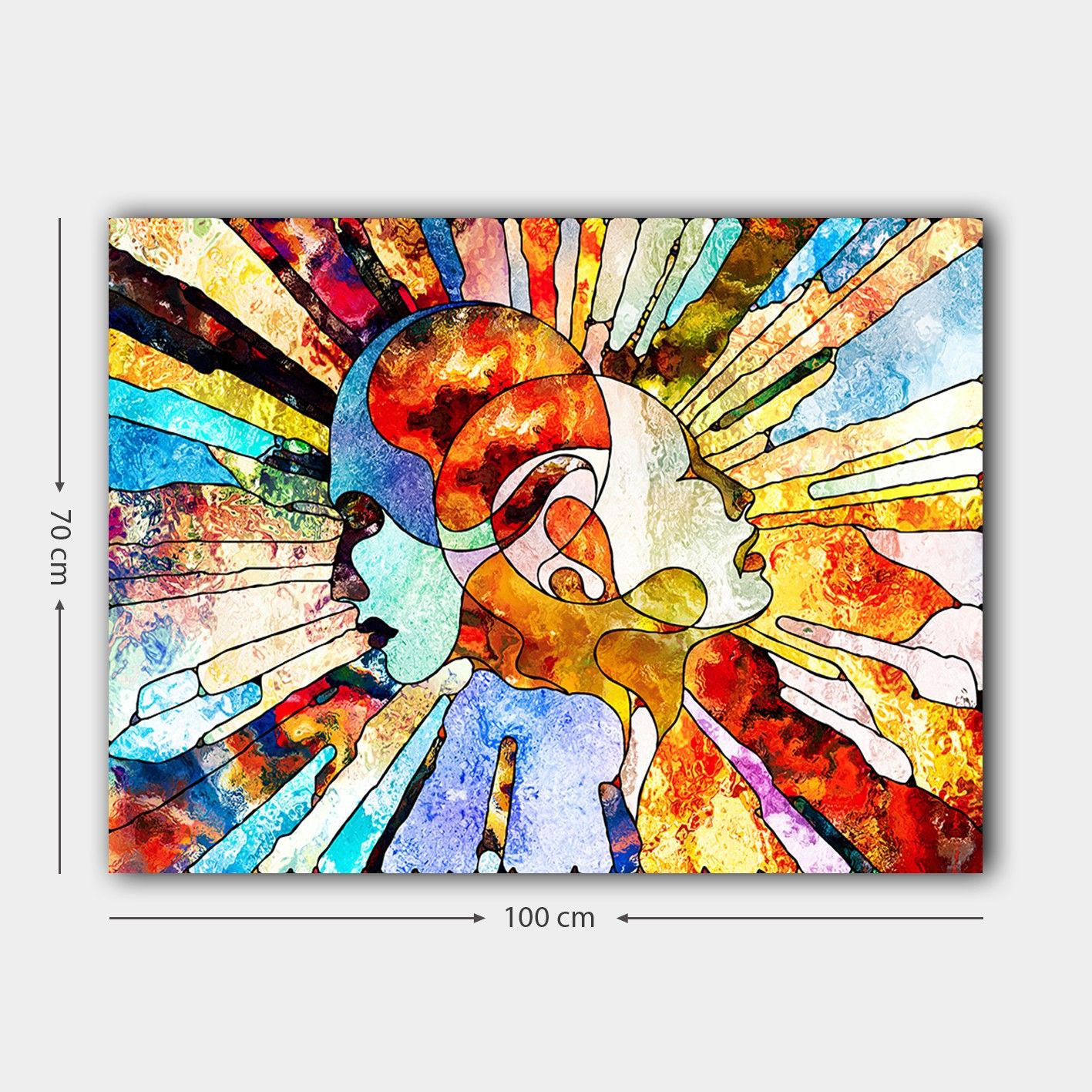 Dekorativ Canvasbilde 70x100 cm - Flerfarget - Innredning - Bilder & kunst - Lerretsbilder