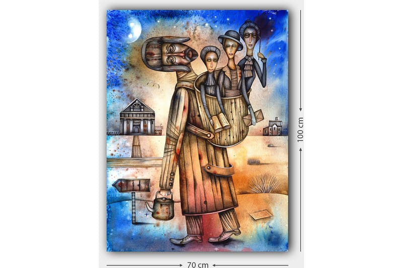 Dekorativ Canvasbilde 70x100 cm - Flerfarget - Innredning - Bilder & kunst - Lerretsbilder