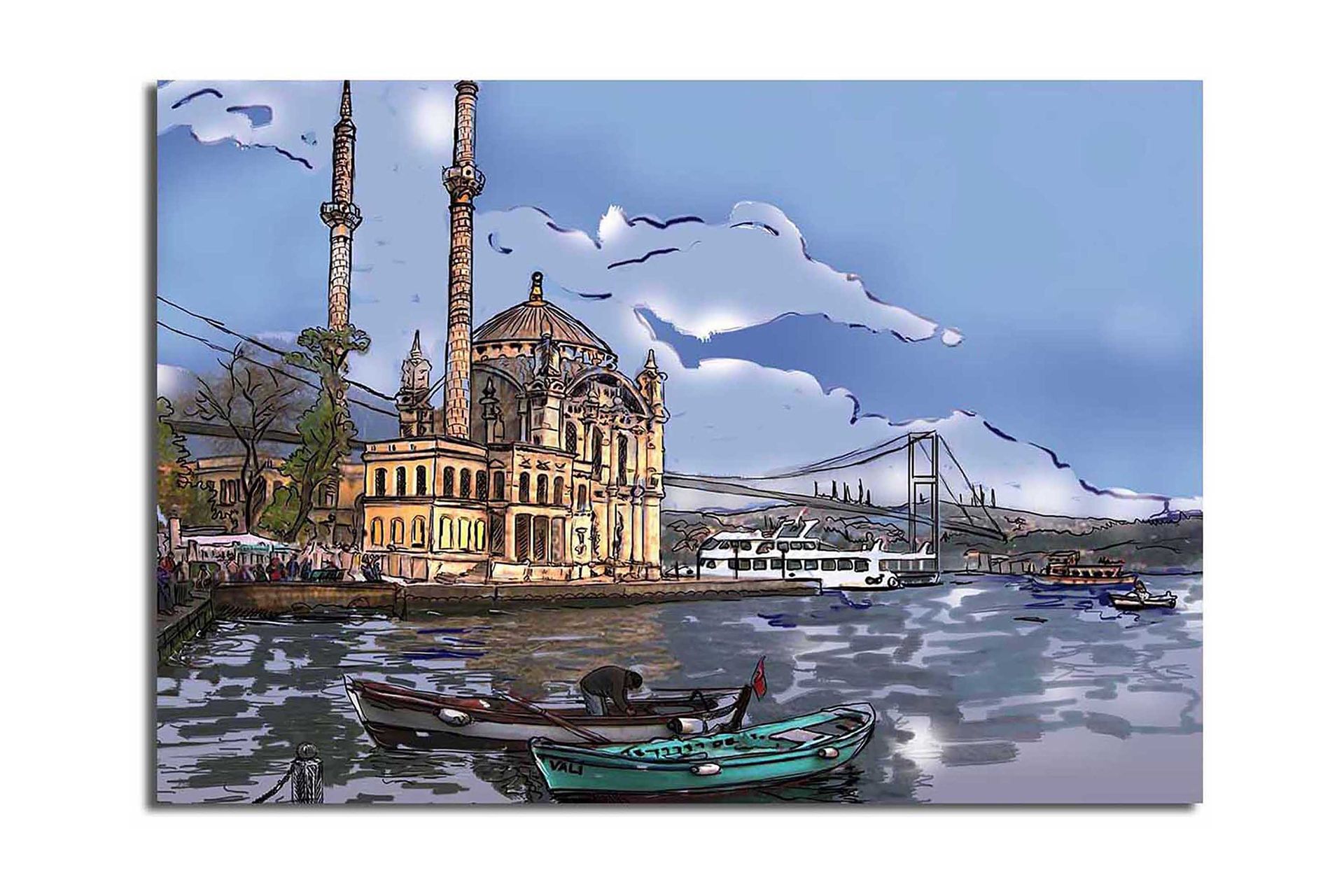 Dekorativ Canvasbilde 70x100 cm - Flerfarget - Innredning - Bilder & kunst - Lerretsbilder