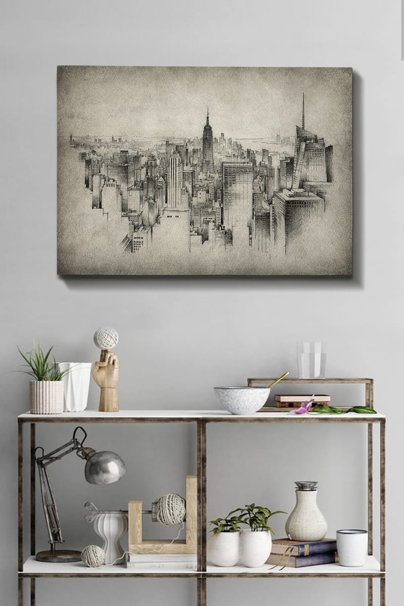 Dekorativ Canvasbilde 70x100 cm - Flerfarget - Innredning - Bilder & kunst - Lerretsbilder