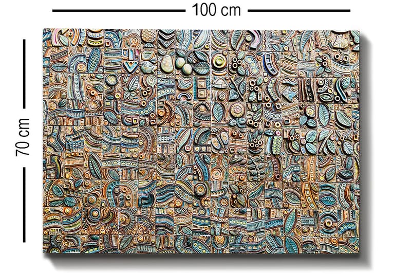 Dekorativ Canvasbilde 70x100 cm - Flerfarget - Innredning - Bilder & kunst - Lerretsbilder