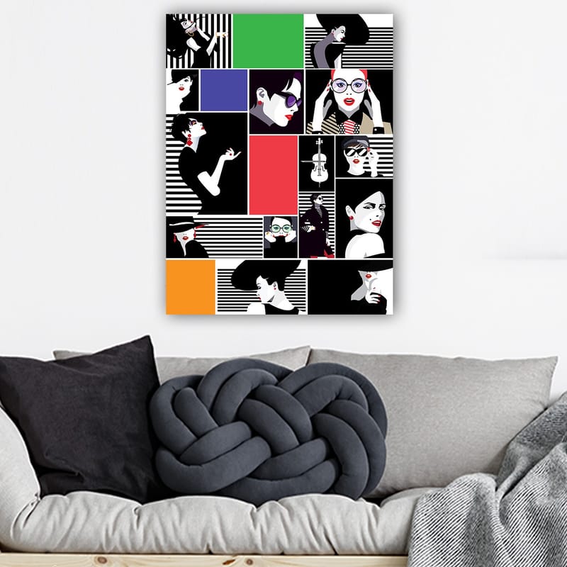Dekorativ Canvasbilde 70x100 cm - Flerfarget - Innredning - Bilder & kunst - Lerretsbilder