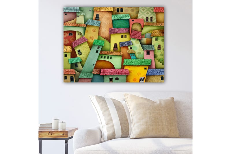Dekorativ Canvasbilde 70x100 cm - Flerfarget - Innredning - Bilder & kunst - Lerretsbilder