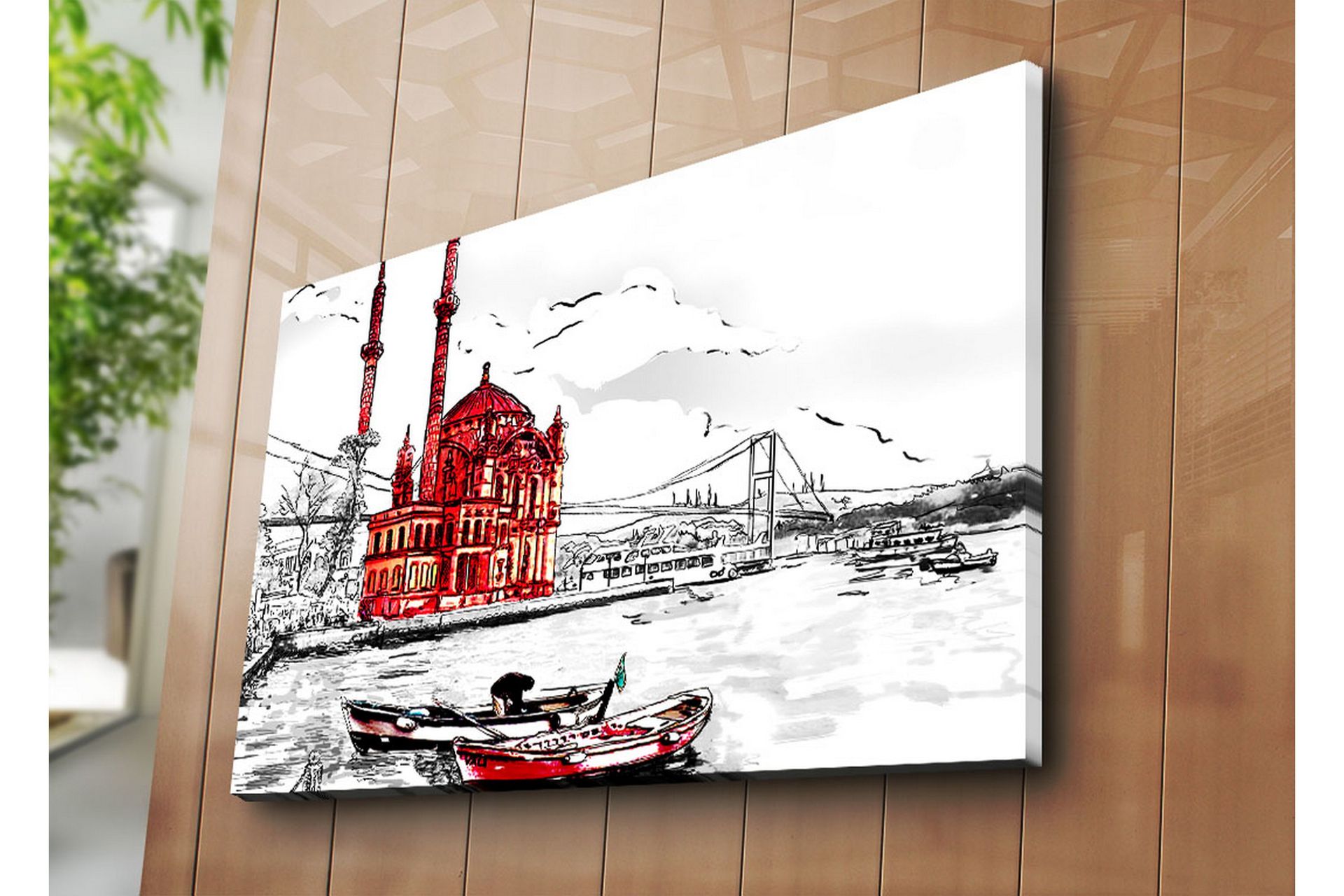 Dekorativ Canvasbilde - Flerfarget - Innredning - Bilder & kunst - Lerretsbilder