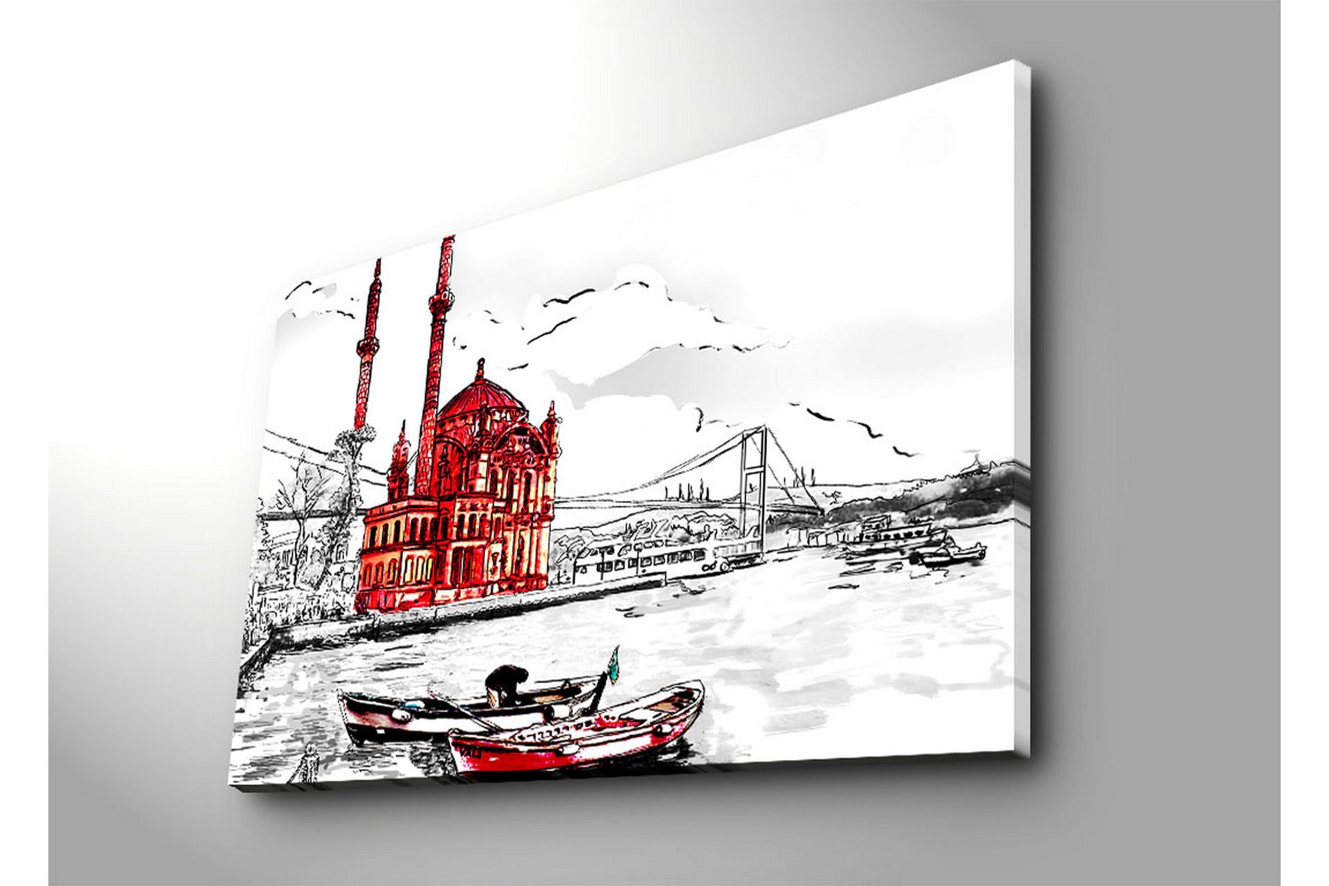 Dekorativ Canvasbilde - Flerfarget - Innredning - Bilder & kunst - Lerretsbilder
