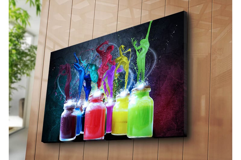 Dekorativ Canvasbilde - Flerfarget - Innredning - Bilder & kunst - Lerretsbilder