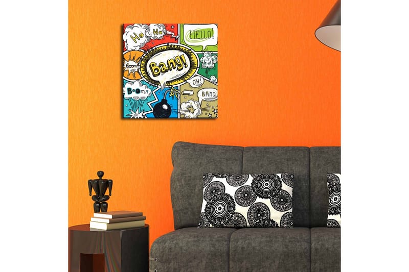 Dekorativ Canvasbilde - Flerfarget - Innredning - Bilder & kunst - Lerretsbilder