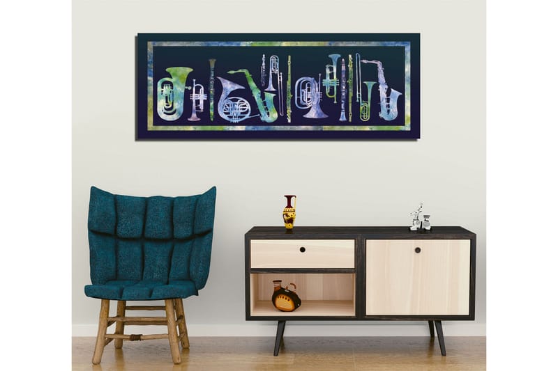 Dekorativ Canvasbilde - Flerfarget - Innredning - Bilder & kunst - Lerretsbilder