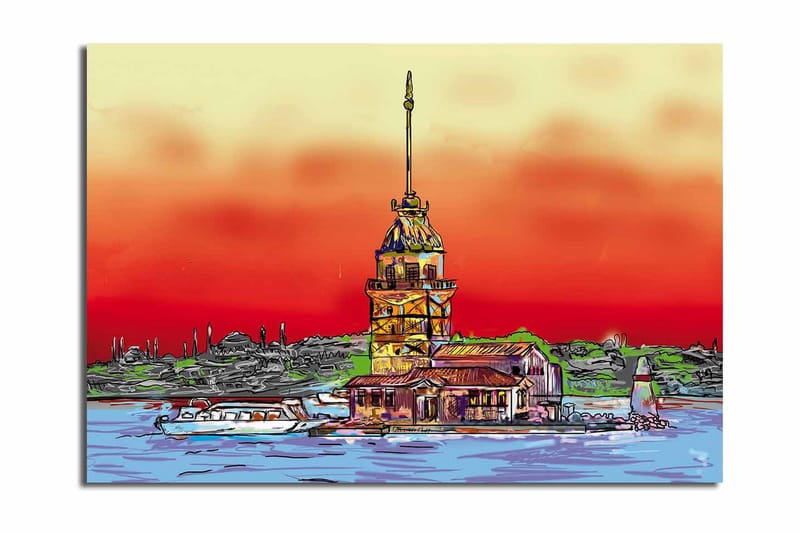 Dekorativ Canvasbilde - Flerfarget - Innredning - Bilder & kunst - Lerretsbilder