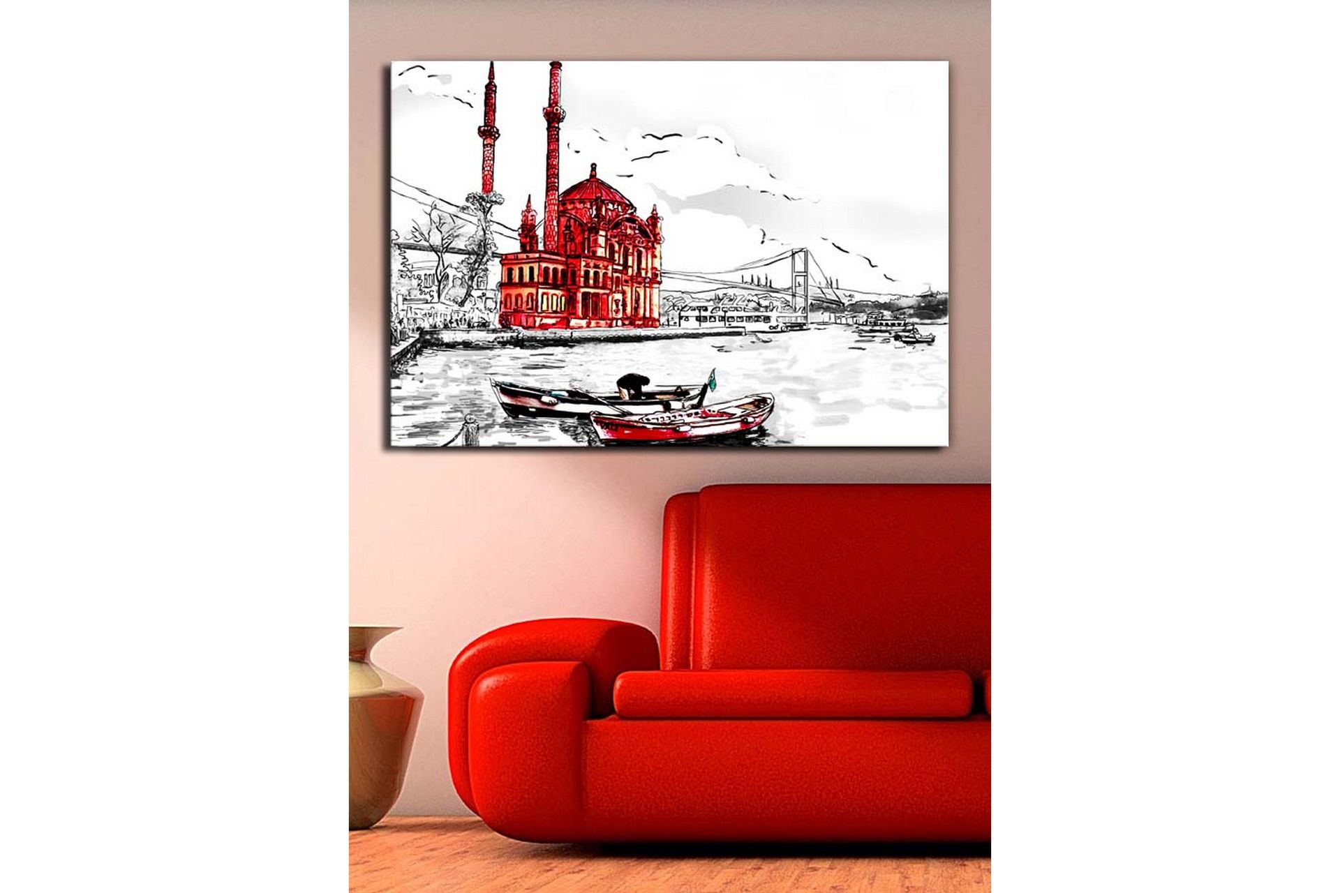 Dekorativ Canvasbilde - Flerfarget - Innredning - Bilder & kunst - Lerretsbilder