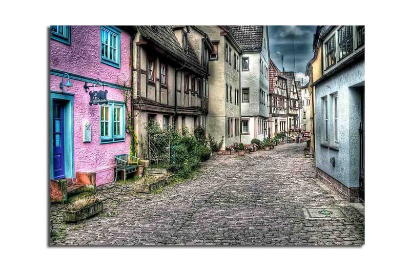 Dekorativ Canvasbilde - Flerfarget - Innredning - Bilder & kunst - Lerretsbilder