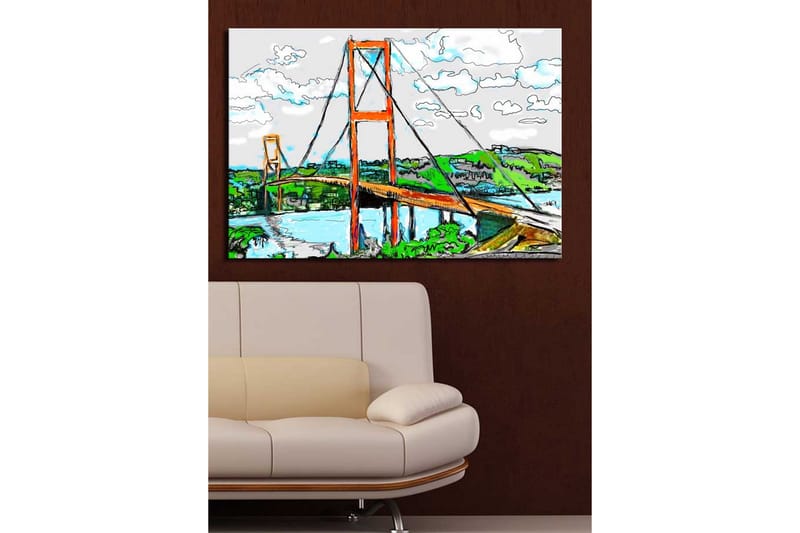 Dekorativ Canvasbilde - Flerfarget - Innredning - Bilder & kunst - Lerretsbilder