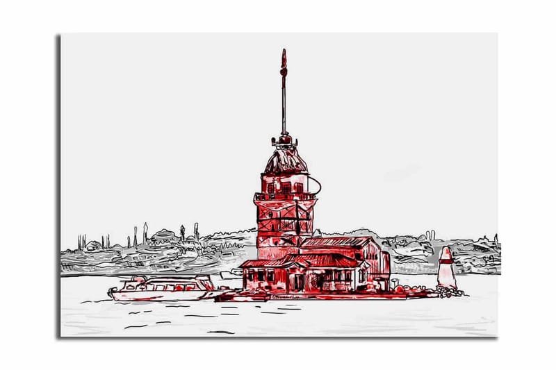 Dekorativ Canvasbilde - Flerfarget - Innredning - Bilder & kunst - Lerretsbilder