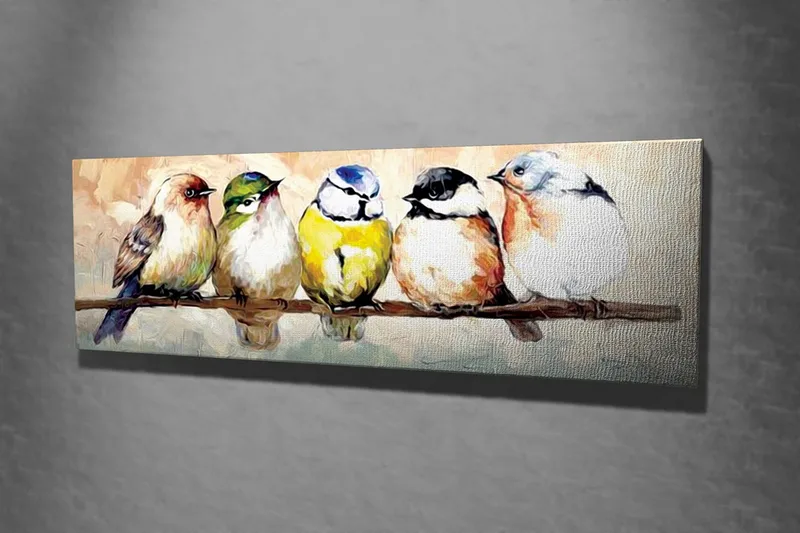 Dekorativ Canvasbilde - Flerfarget - Innredning - Bilder & kunst - Lerretsbilder