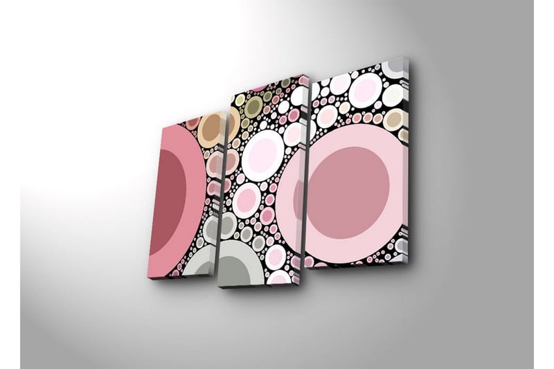 Dekorativ Canvasbilde LED-belysning 3 Deler - Flerfarget - Innredning - Bilder & kunst - Lerretsbilder