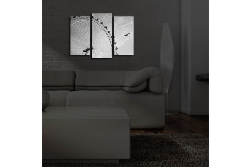 Dekorativ Canvasbilde LED-belysning 3 Deler - Flerfarget - Innredning - Bilder & kunst - Lerretsbilder