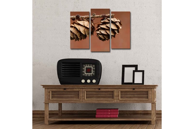 Dekorativ Canvasbilde LED-belysning 3 Deler - Flerfarget - Innredning - Bilder & kunst - Lerretsbilder