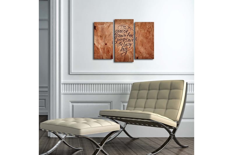 Dekorativ Canvasbilde LED-belysning 3 Deler - Flerfarget - Innredning - Bilder & kunst - Lerretsbilder
