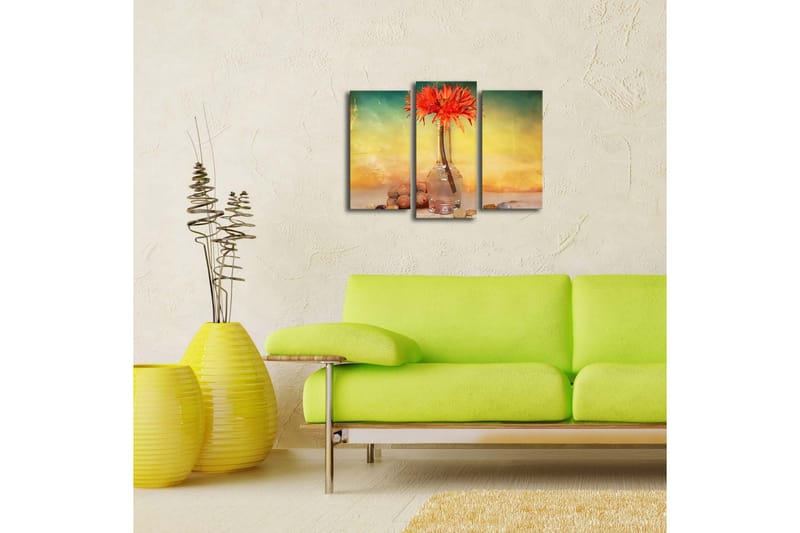Dekorativ Canvasbilde LED-belysning 3 Deler - Flerfarget - Innredning - Bilder & kunst - Lerretsbilder