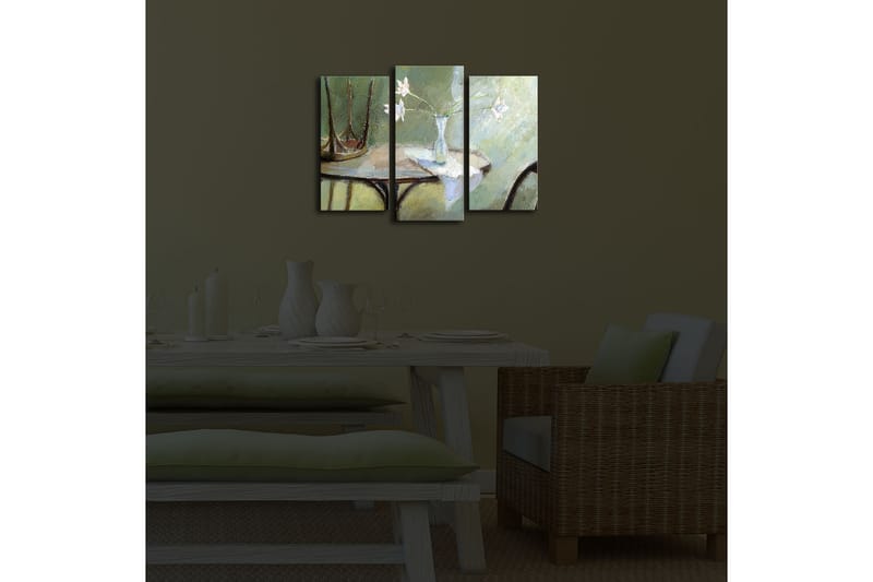 Dekorativ Canvasbilde LED-belysning 3 Deler - Flerfarget - Innredning - Bilder & kunst - Lerretsbilder