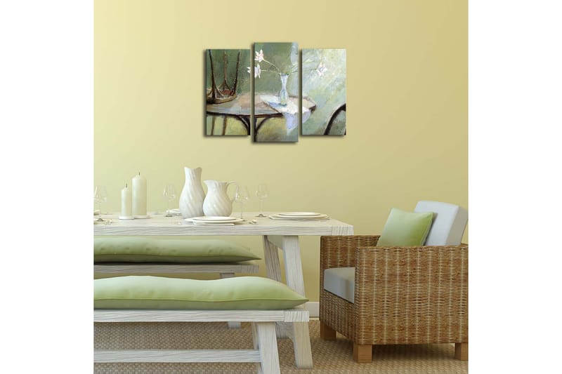 Dekorativ Canvasbilde LED-belysning 3 Deler - Flerfarget - Innredning - Bilder & kunst - Lerretsbilder