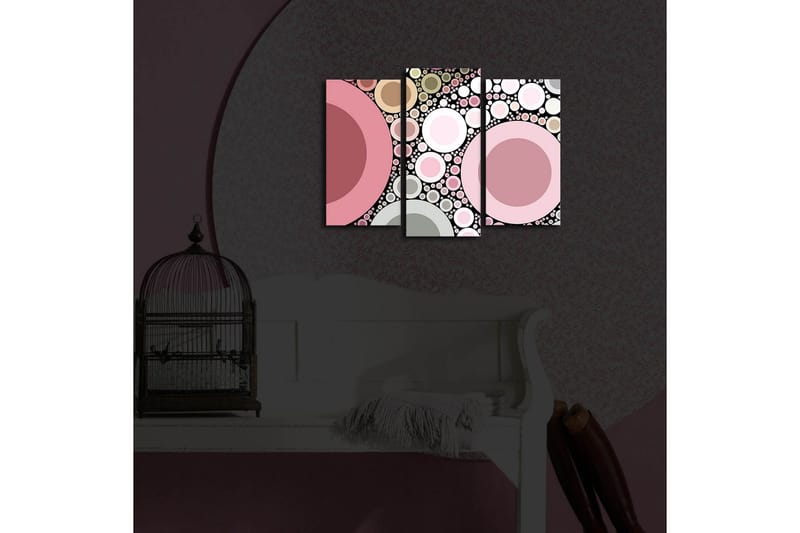 Dekorativ Canvasbilde LED-belysning 3 Deler - Flerfarget - Innredning - Bilder & kunst - Lerretsbilder