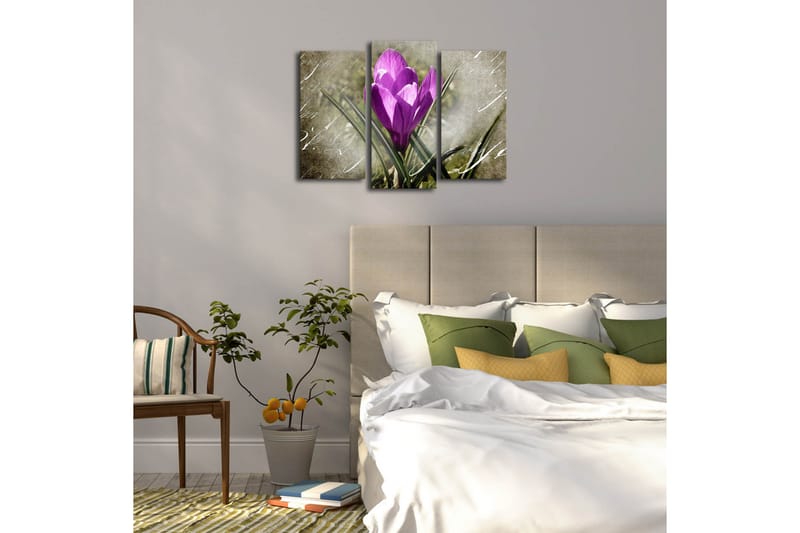 Dekorativ Canvasbilde LED-belysning 3 Deler - Flerfarget - Innredning - Bilder & kunst - Lerretsbilder