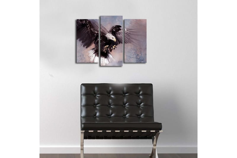 Dekorativ Canvasbilde LED-belysning 3 Deler - Flerfarget - Innredning - Bilder & kunst - Lerretsbilder