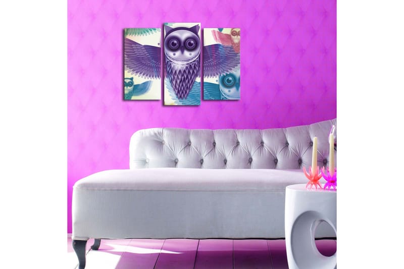 Dekorativ Canvasbilde LED-belysning 3 Deler - Flerfarget - Innredning - Bilder & kunst - Lerretsbilder