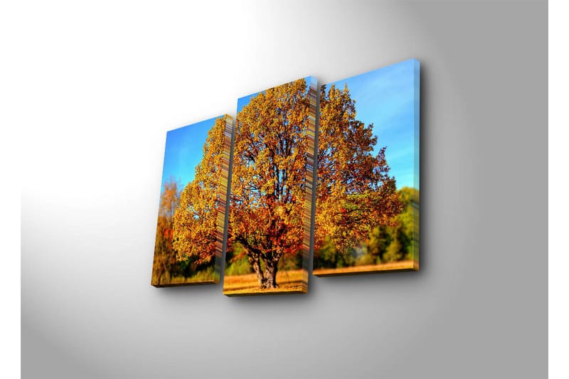 Dekorativ Canvasbilde LED-belysning 3 Deler - Flerfarget - Innredning - Bilder & kunst - Lerretsbilder