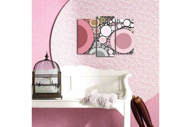 Dekorativ Canvasbilde LED-belysning 3 Deler - Flerfarget - Innredning - Bilder & kunst - Lerretsbilder