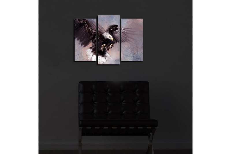 Dekorativ Canvasbilde LED-belysning 3 Deler - Flerfarget - Innredning - Bilder & kunst - Lerretsbilder