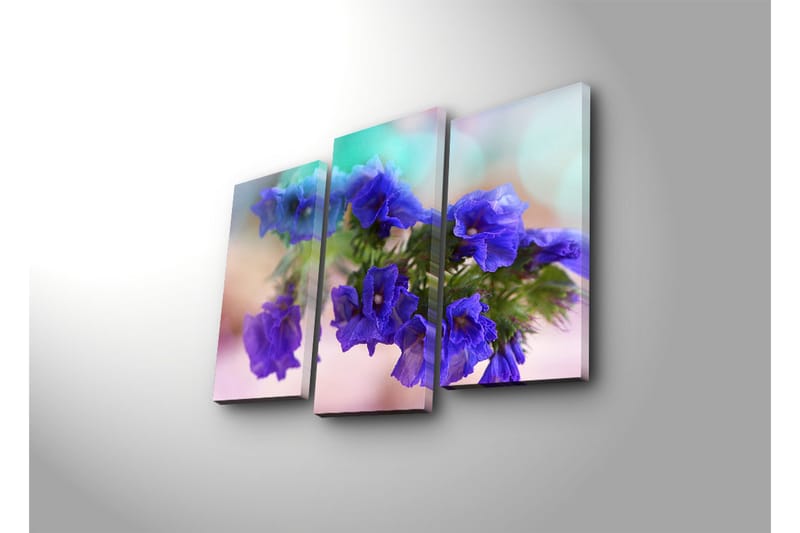 Dekorativ Canvasbilde LED-belysning 3 Deler - Flerfarget - Innredning - Bilder & kunst - Lerretsbilder
