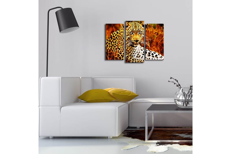 Dekorativ Canvasbilde LED-belysning 3 Deler - Flerfarget - Innredning - Bilder & kunst - Lerretsbilder